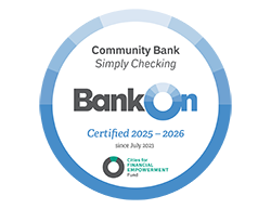 Bank on Certification Seal. 